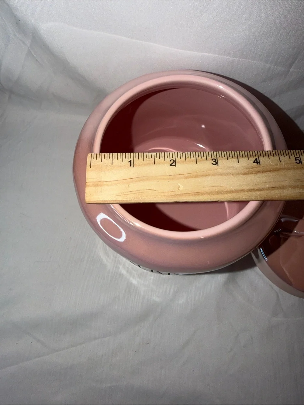 Rae Dunn Pink Iridescent Merry & Bright Canister Cookie Jar Christmas Decor